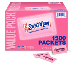 Sweet'N Low Zero-Calorie Sweetener Packets, 1,500 ct.