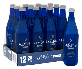 Saratoga Spring Water, 28 fl. oz., 12 pk.