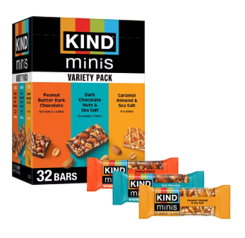 KIND Snacks Mini Nut Bar, Variety Pack, 32 ct.