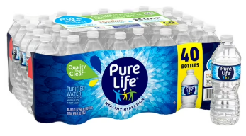 Pure Life Purified Water 16.9 fl. oz., 40 pk