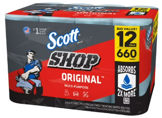 Scott Shop Towels Original 55 sheets/roll, 12 rolls
