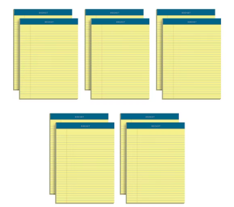 Docket Legal Writing Pads Ruled 10-Pack 8.5x11.75