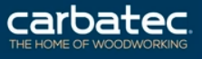 Logo for Carbatec with the tagline 'The Home of Woodworking'.