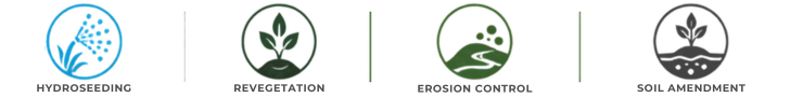 Hydroseeding, revegetation, erosion control and soil amendment
