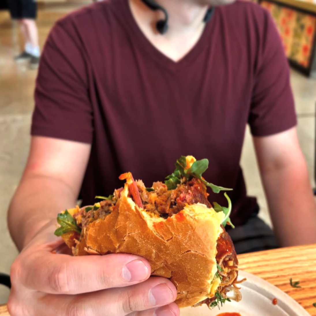 Sandwich from Comfort &amp; Spice at Hazelwood Brew House in Pittsburgh PA