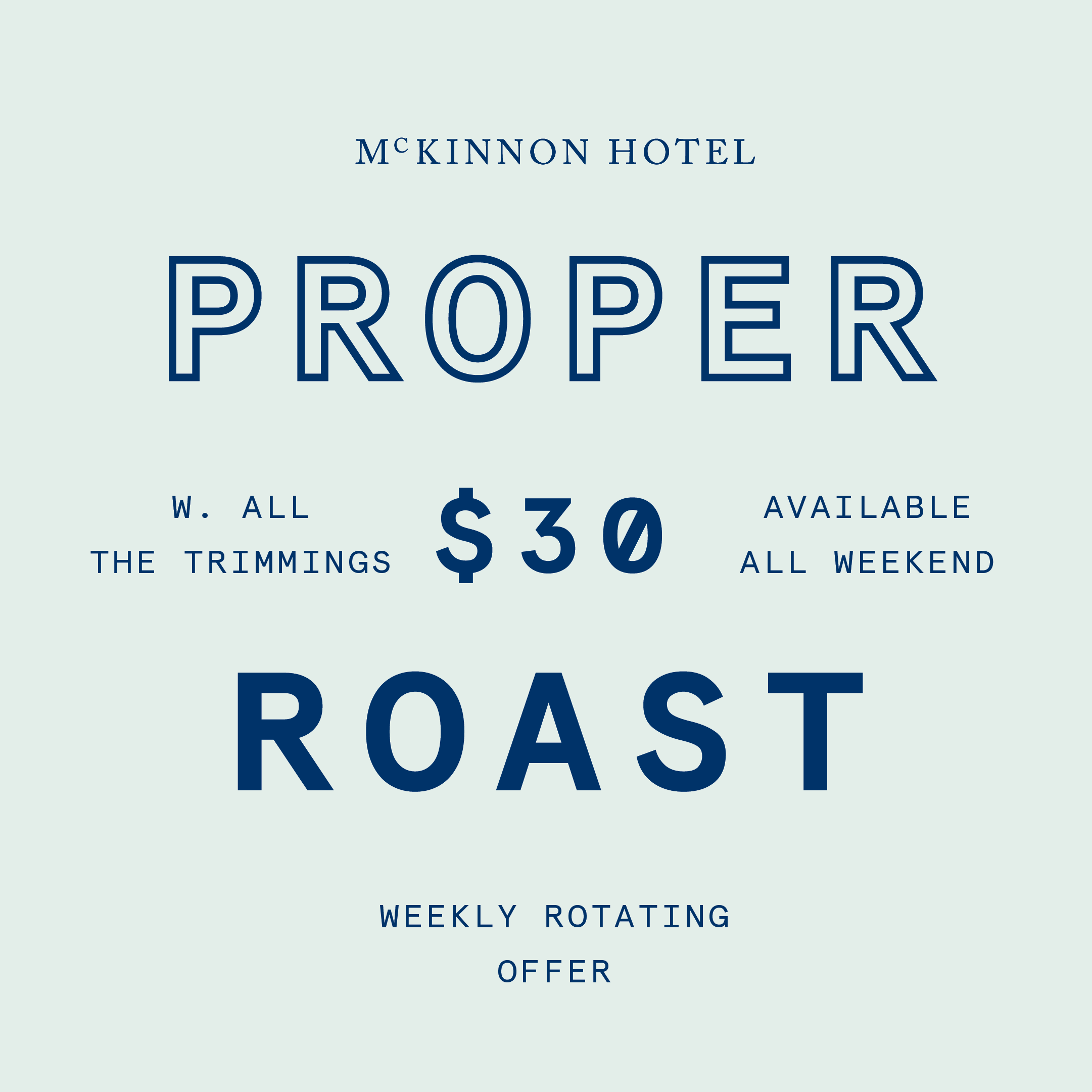 Proper Weekend Roast