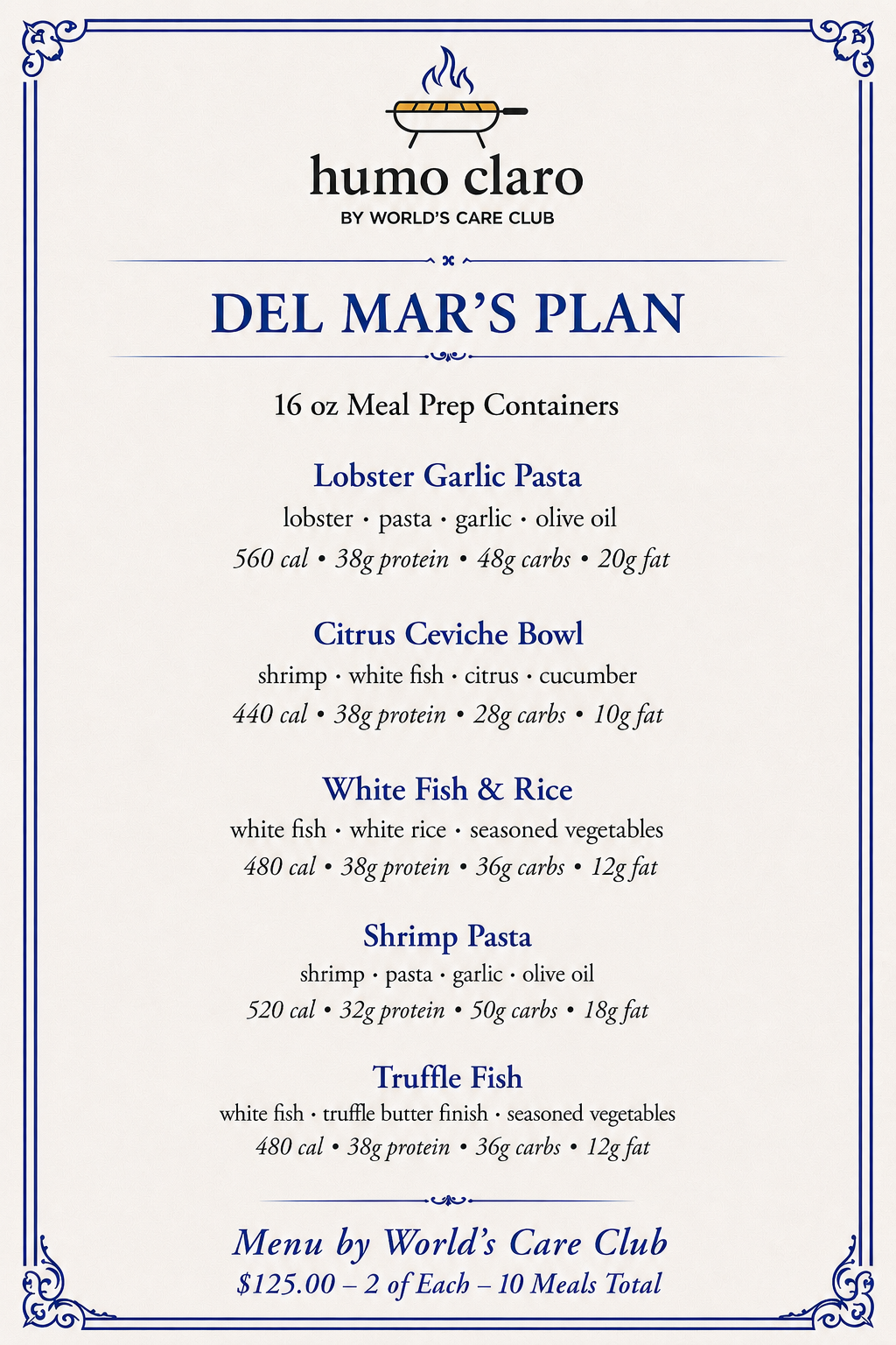 Del Mar's Plan