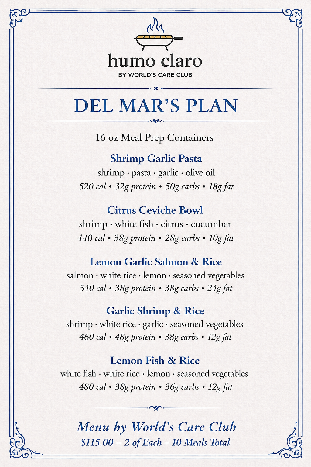 Del Mar's Plan
