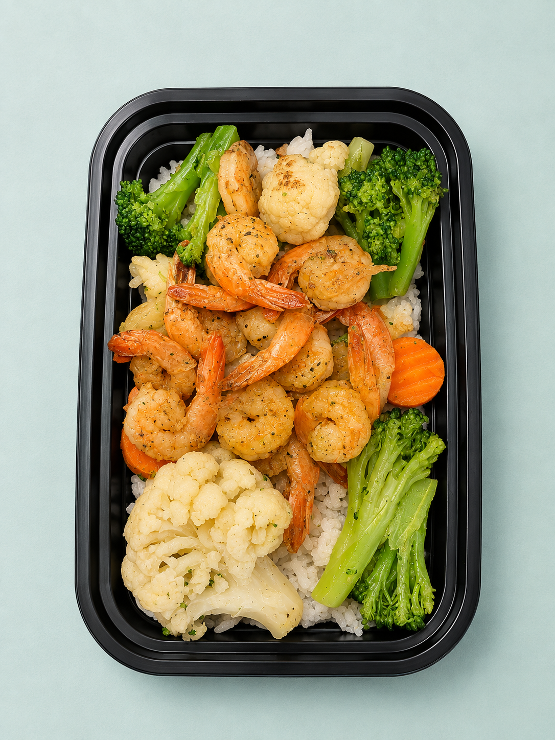 Del Mar's Plan - Garlic Shrimp & Rice