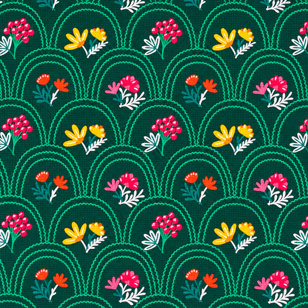 Fabric Editions Spring Garden Cotton Fabric - fabric print and texture close-up