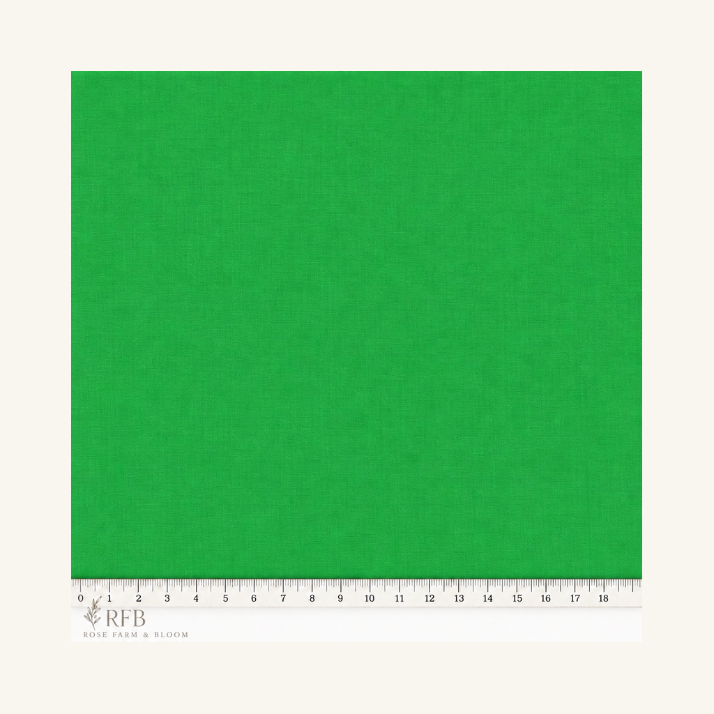Springs Creative Emerald Solid Cotton Fabric - fabric motif scale reference