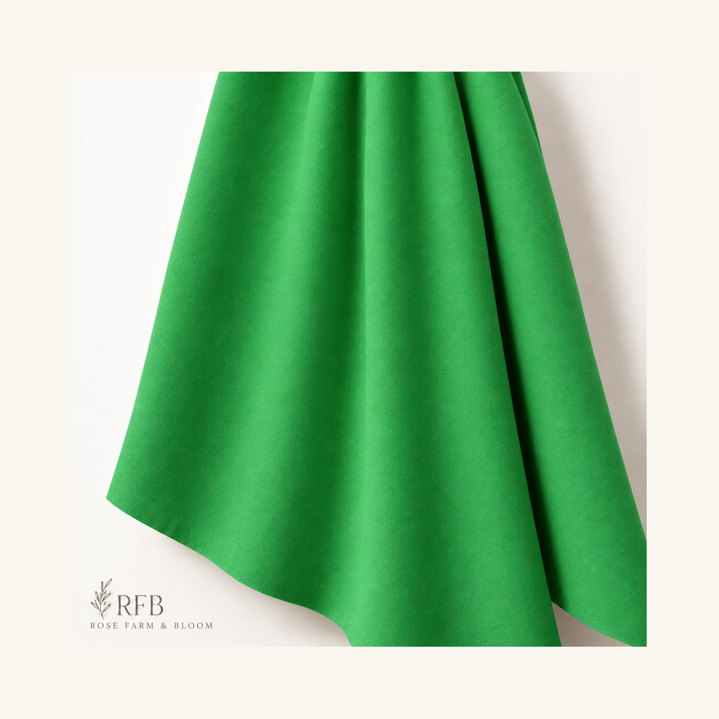 Springs Creative Emerald Solid Cotton Fabric - folded fabric