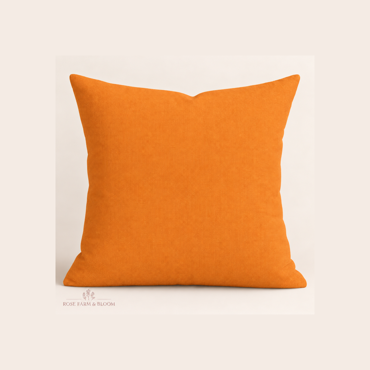 Northcott Premium Quilt Pumpkin Cotton Fabric - example pillow cover made with this fabric