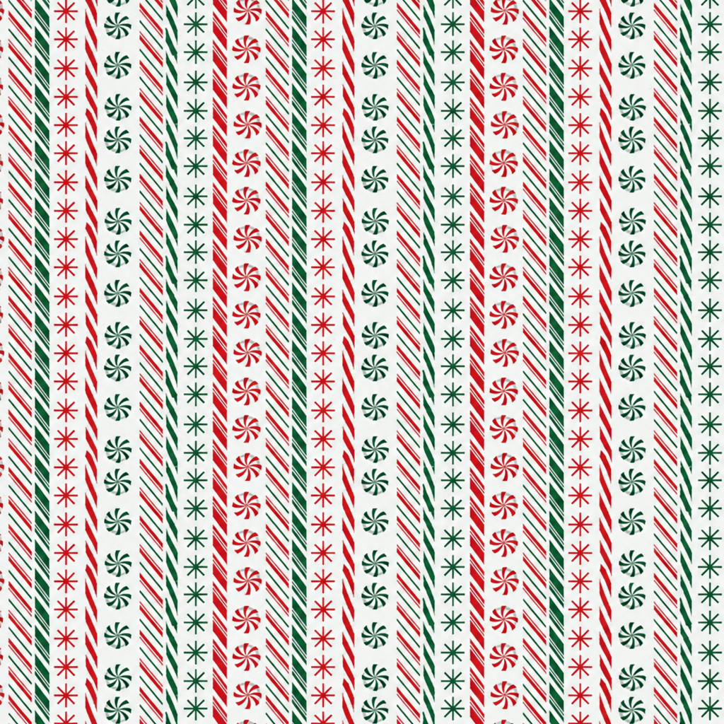 Fabric Editions Peppermint Stripe Cotton Fabric - full fabric pattern repeat