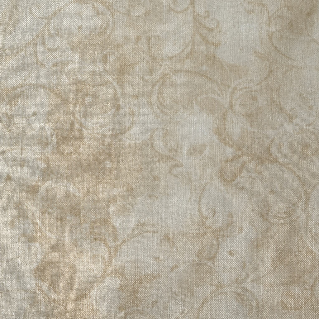 Cotton 100% 45" MK Elegance Cream - full fabric pattern repeat
