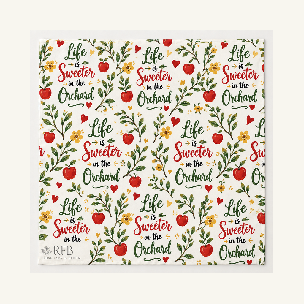 Life Is Sweeter in the Orchard - fabric shown for sale by the yard