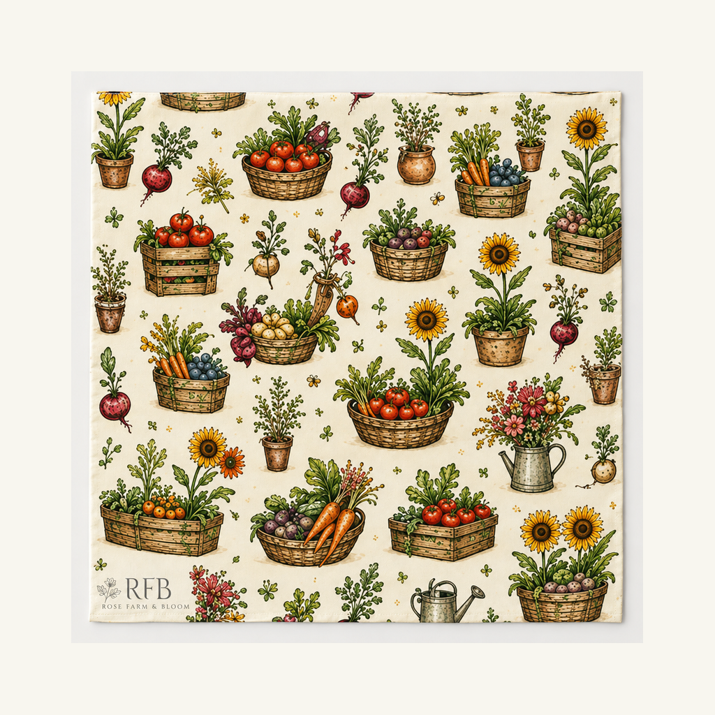 Farmer's Market — Produce Pattern - fabric shown for sale by the yard