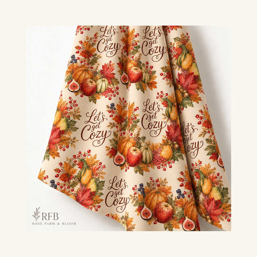 Let's Get Cozy - folded fabric