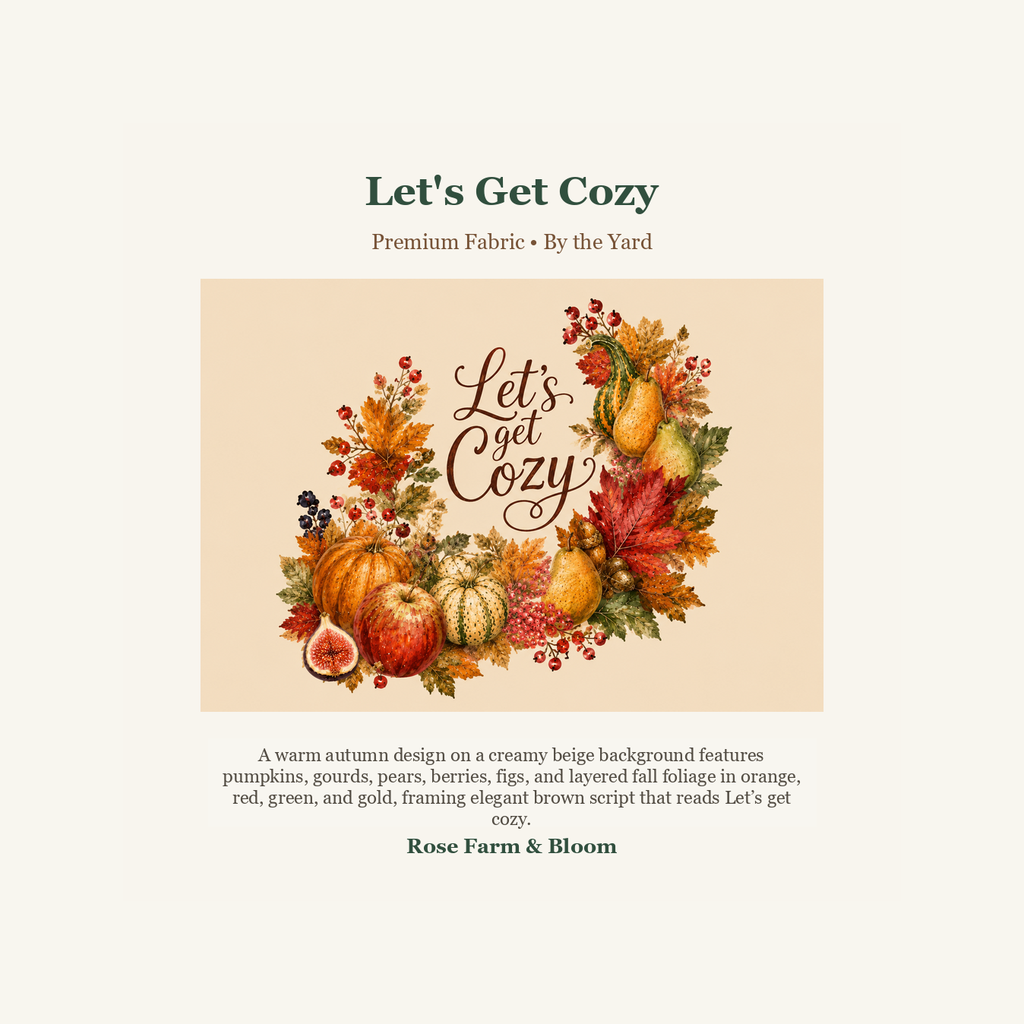 Let's Get Cozy - fabric product image