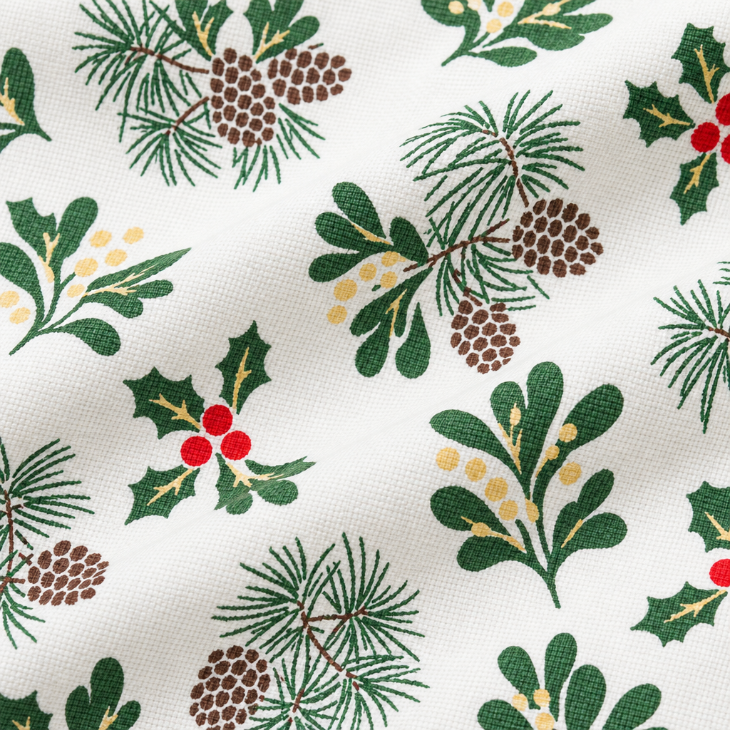 Merry Mix - fabric print and texture close-up