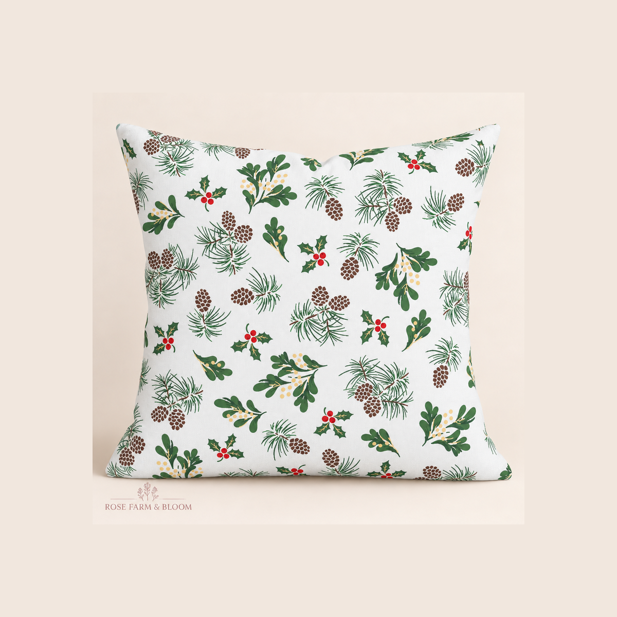 Merry Mix - example pillow cover made with this fabric