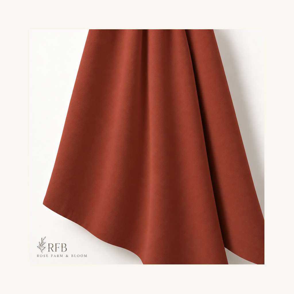 Sienna Superior Solids - folded fabric