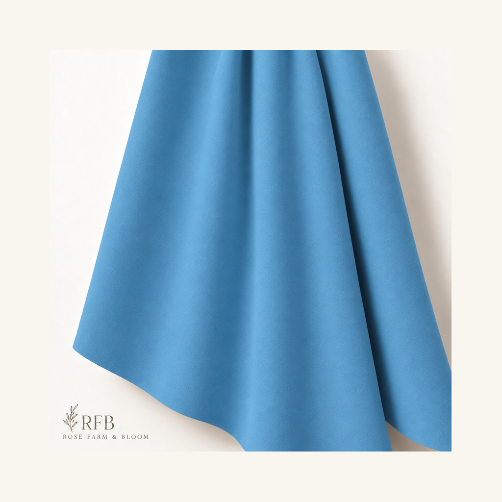 Ocean Solid - folded fabric