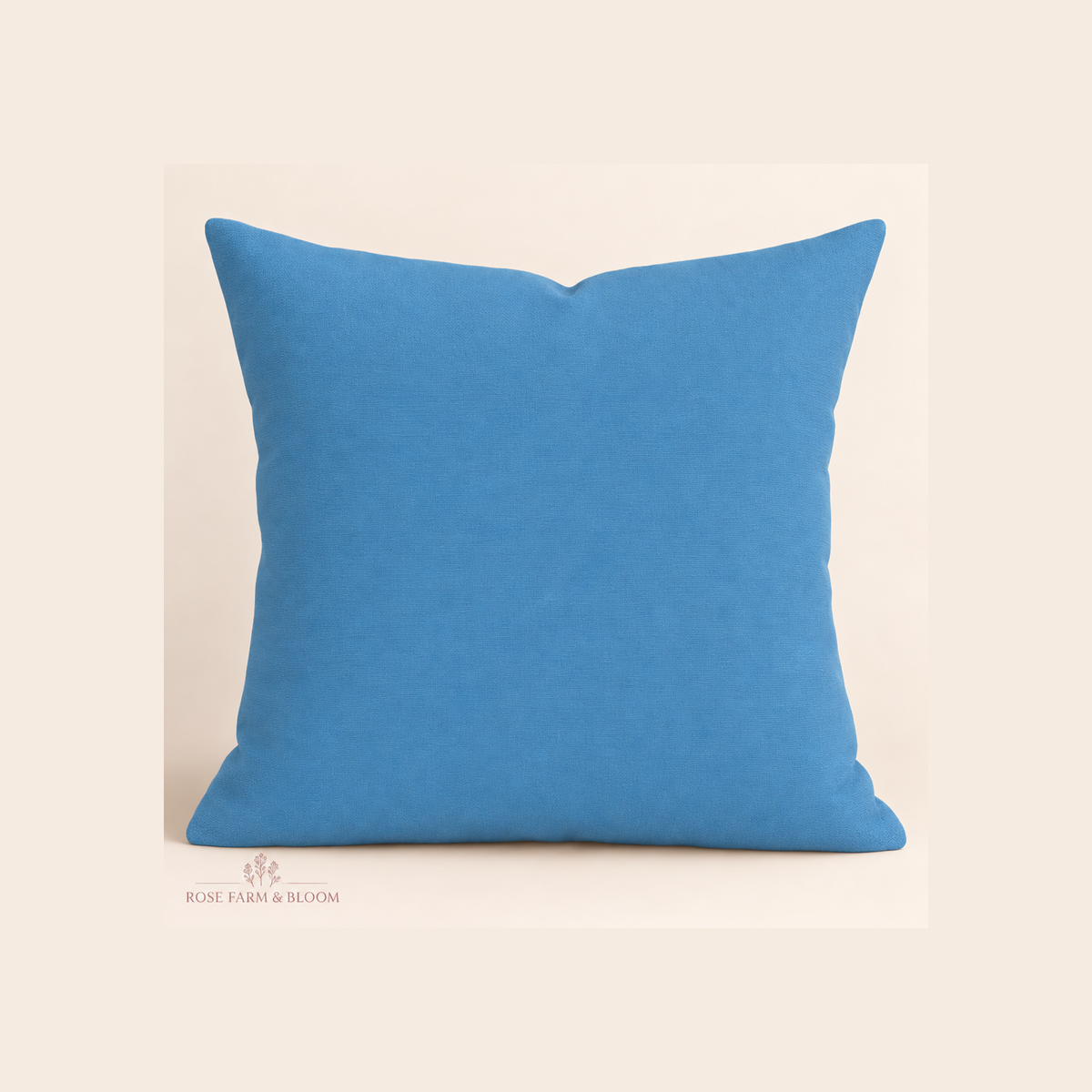 Ocean Solid - example pillow cover made with this fabric