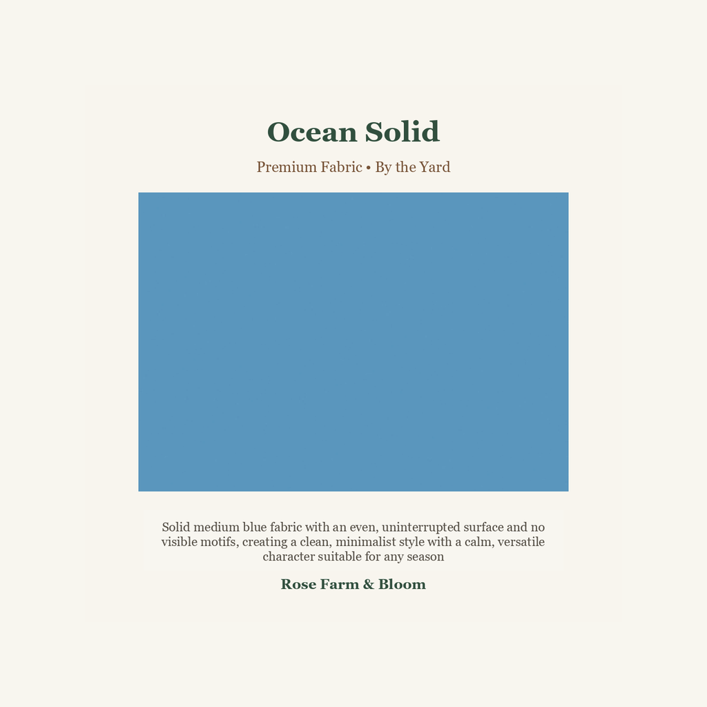 Ocean Solid - fabric product image