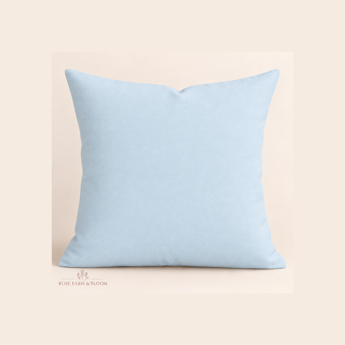 Water Solid - example pillow cover made with this fabric