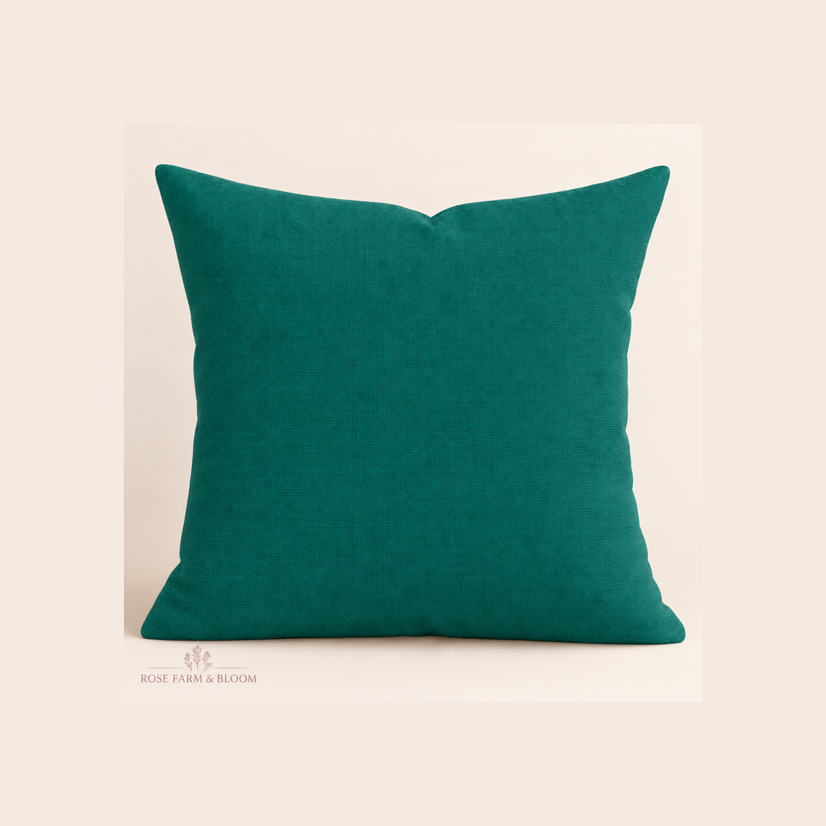 Forest Solid - example pillow cover made with this fabric