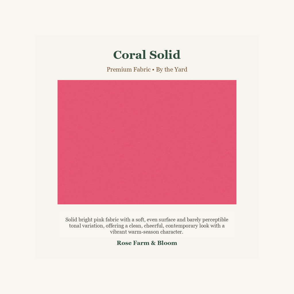 Coral Solid - fabric product image