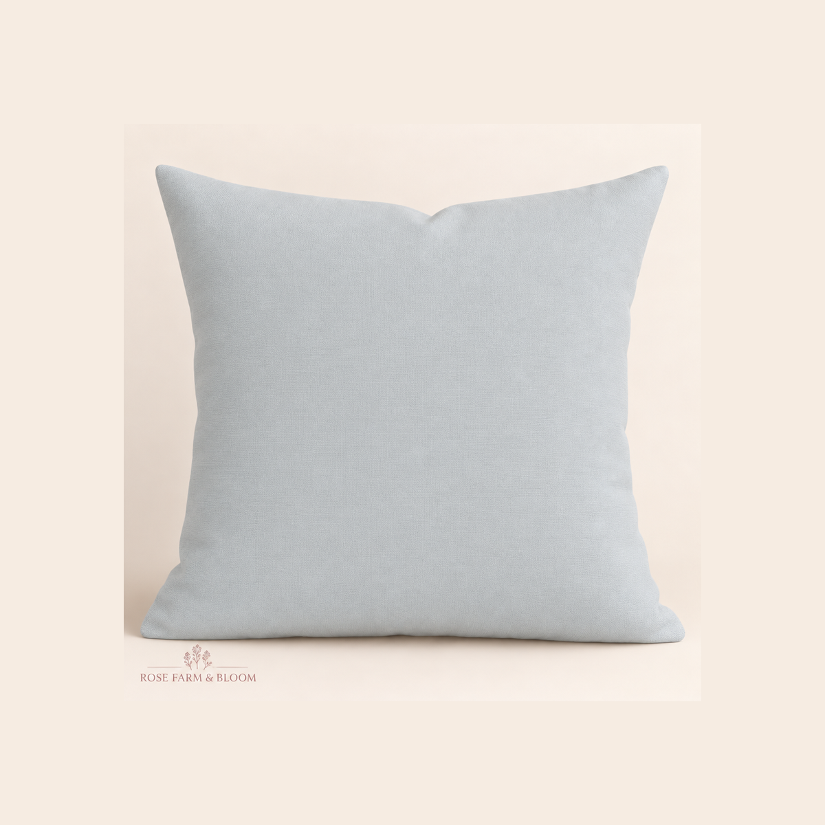 Rain Superior Solid - example pillow cover made with this fabric