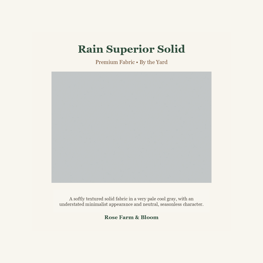 Rain Superior Solid - fabric product image
