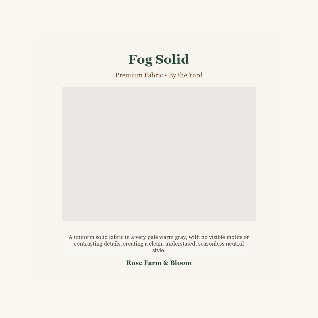 Fog Solid - fabric product image