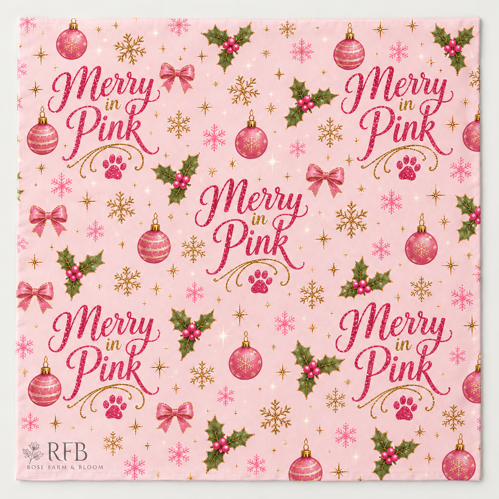 Pink Detective Cat — Merry in Pink - fabric shown for sale by the yard