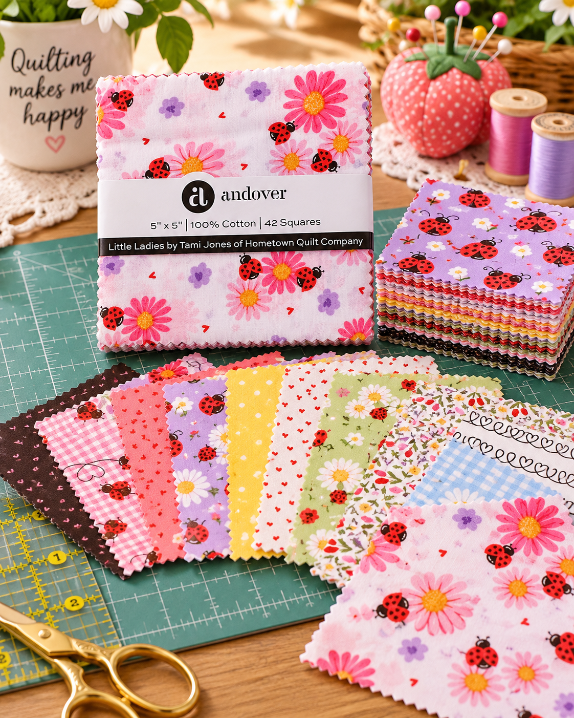 Little Ladies Quilting Charm Pack Display.png