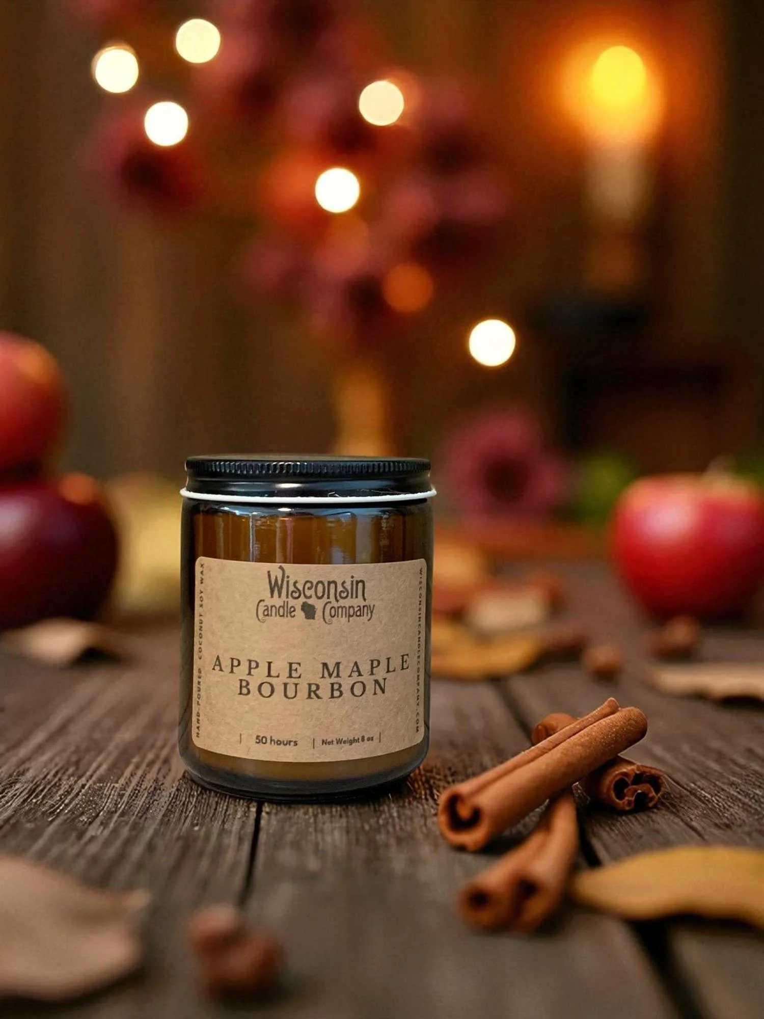 Apple Maple Bourbon Scented Candle