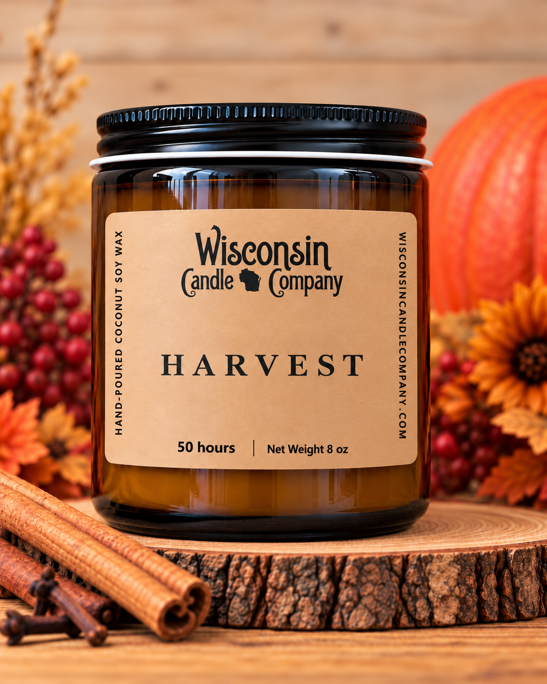 Cozy Autumn Harvest Candle Display.png