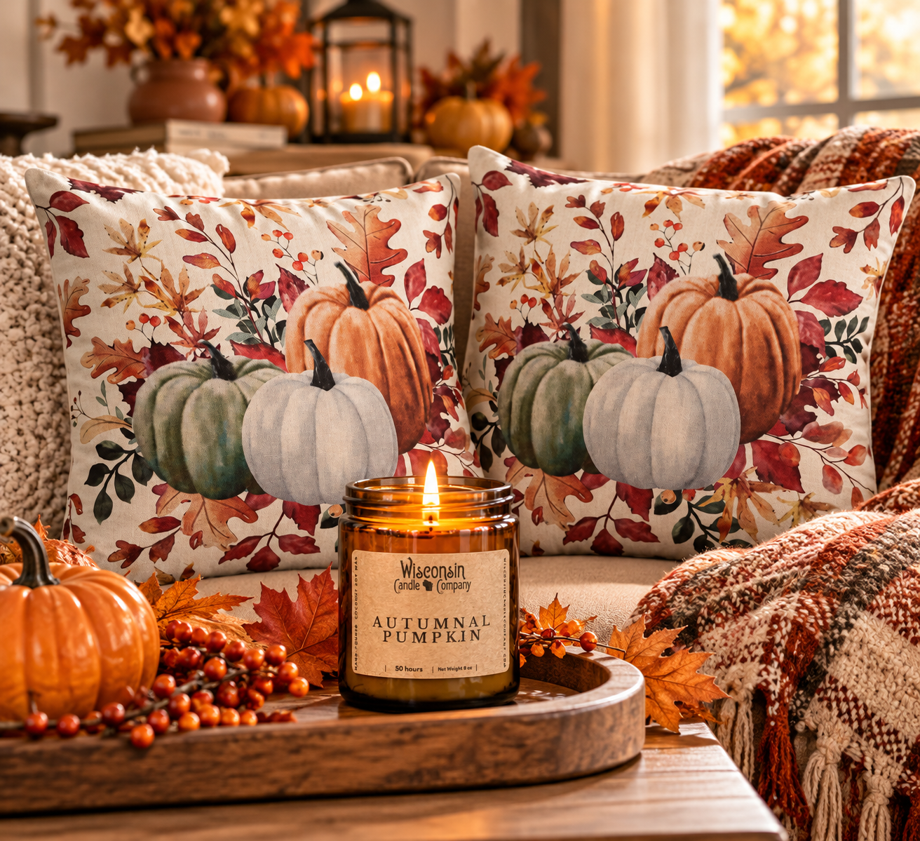Cozy Autumn Pumpkin Candle Vignette.png