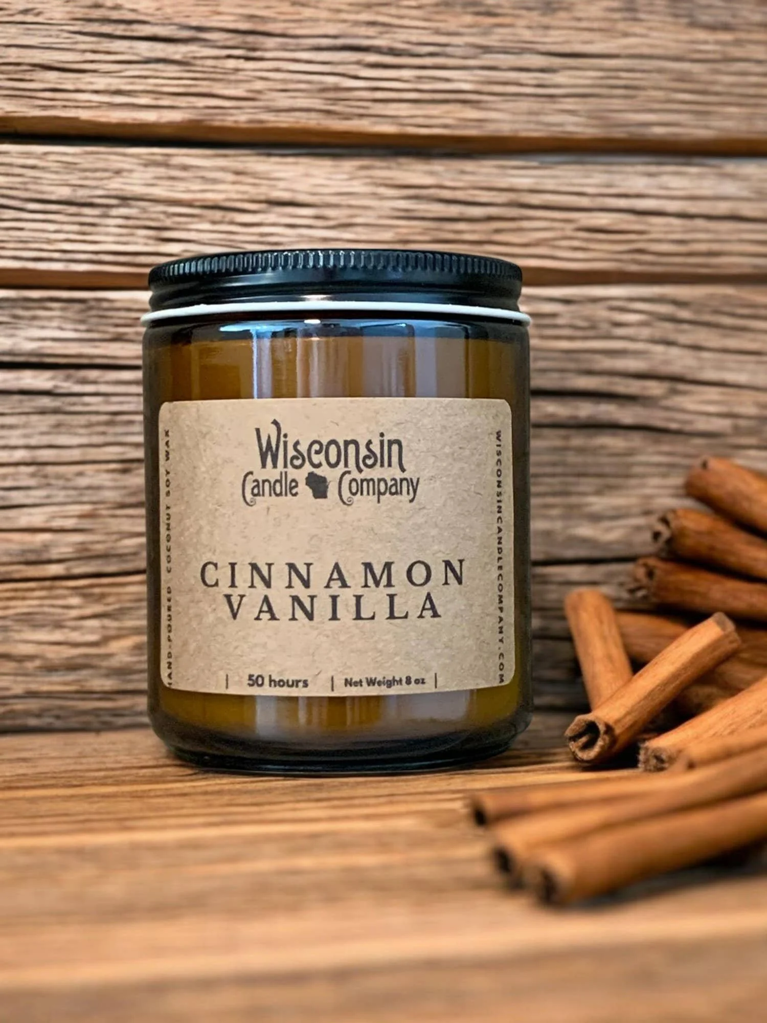 Cinnamon Vanilla Scented Candle