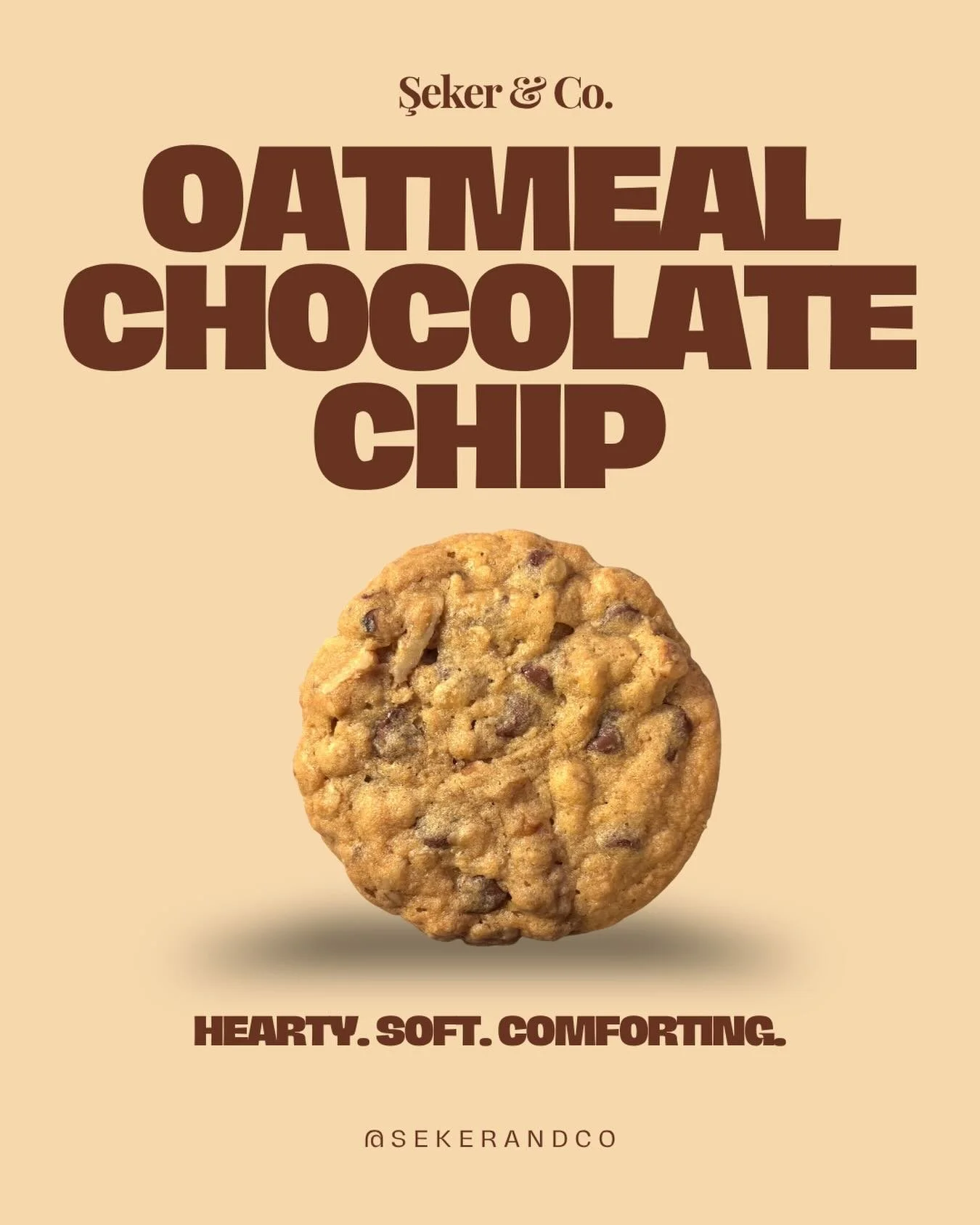 Soft and comforting, with hearty oats and walnuts and plenty of chocolate chips in every bite.