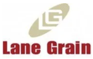 Lane Grain logo with stylized letters LG and an oval shape