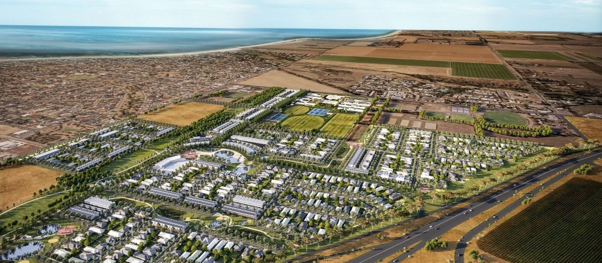 Villawood Aldinga  
South Australia  
$400M  
800 homes, 46Ha site  
Targeting 6 Star Green Star Communities