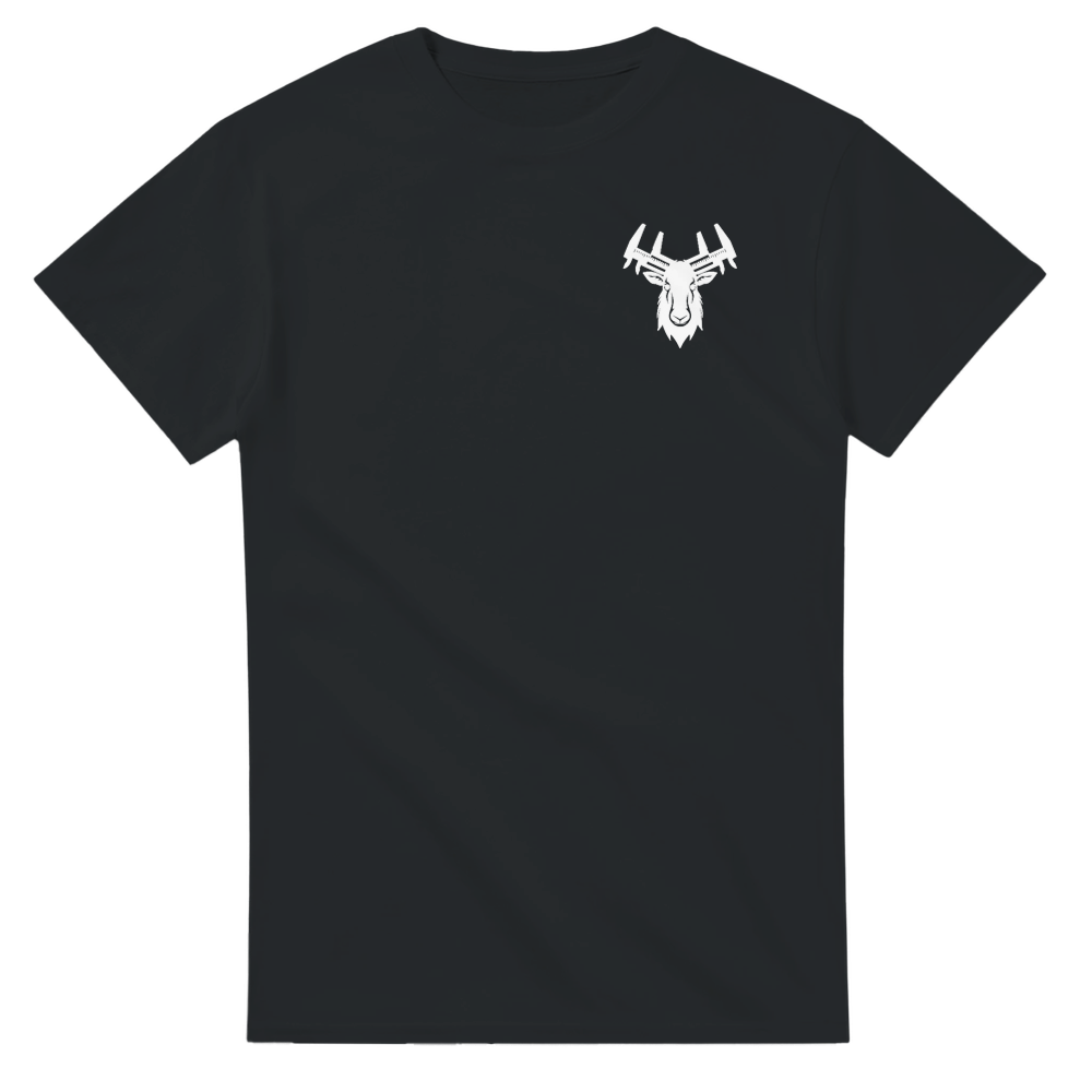 Heavyweight Crewneck Logo T-Shirt | White on Black