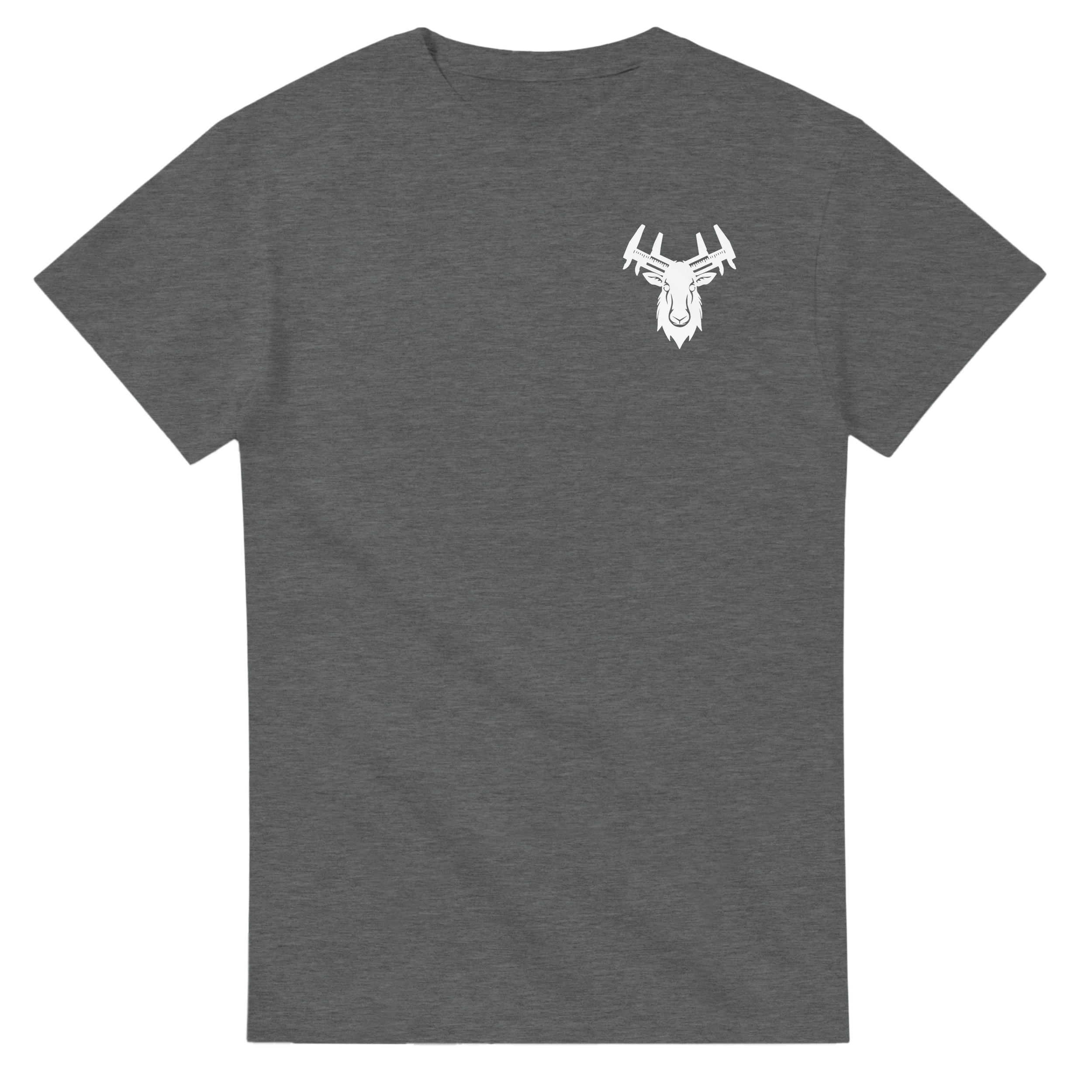 Heavyweight Crewneck Logo T-Shirt | White on Graphite