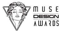 Museum of Motion Picture Awards logo with a stylized globe and film reel design
