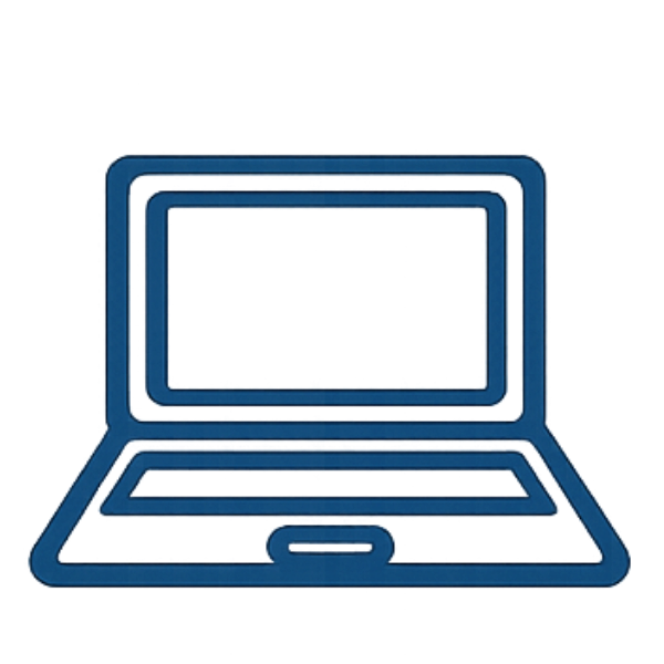 Online Icon Blue
