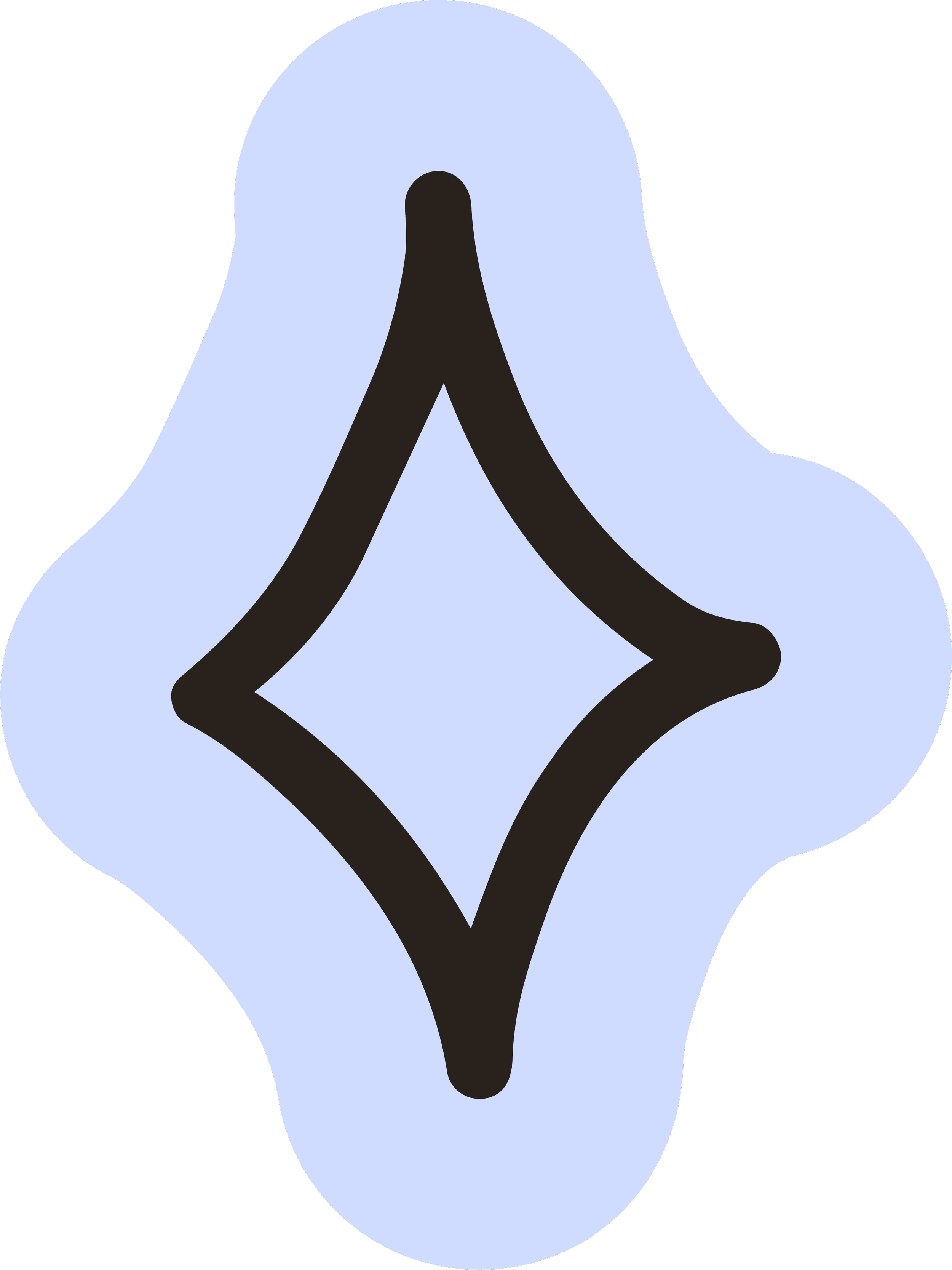 A diamond star with black outlines on a light blue background.