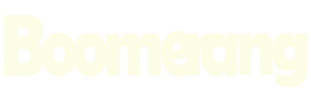 Boomearing logo in white text on a black background